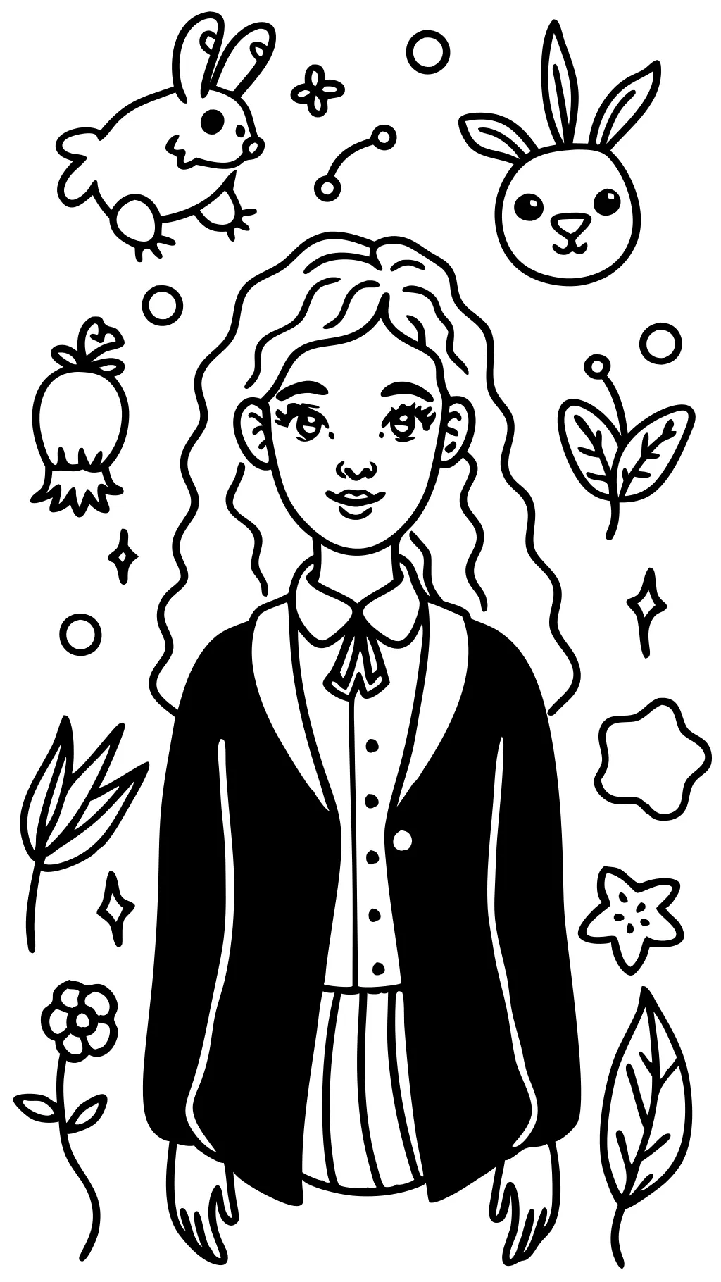 Luna Lovegood Coloring Pages